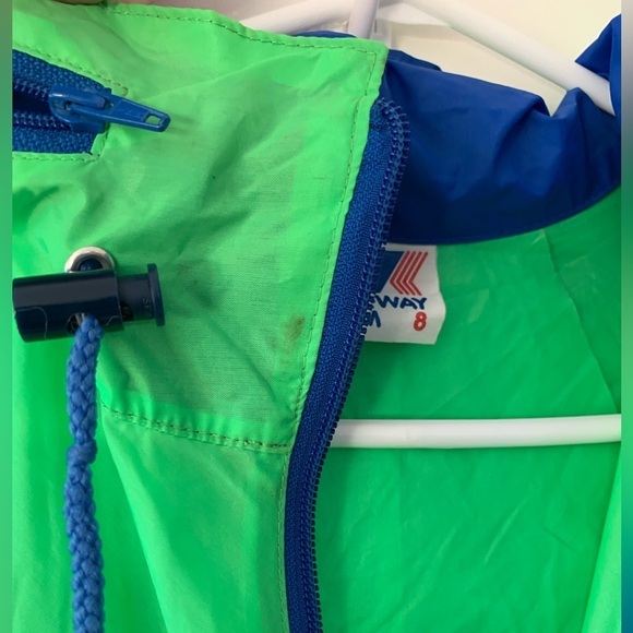 K-WAY 80s/90s Colorblock Windbreaker with Packable Waist Pouch - Picture 5 of 8